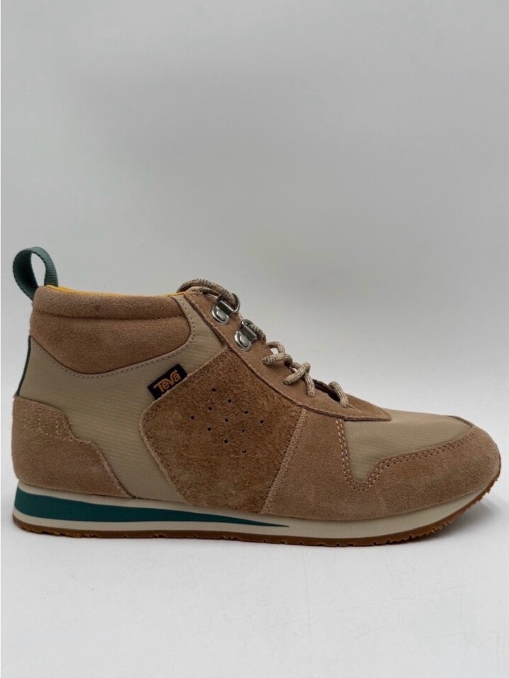 Teva Women’s Beige/Tan Suede and Textile High-Top Sneaker
